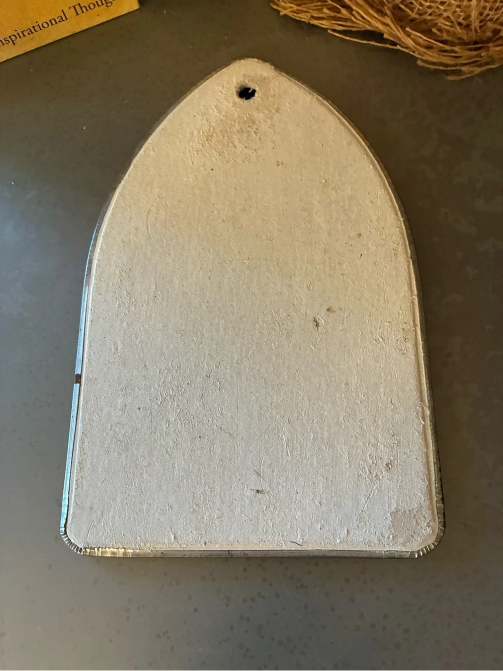 VINTAGE, Iron rest trivet. ALUMINUM.